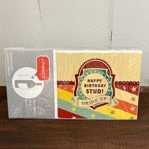 Cheerz: Happy Birthday Stud - Personalized Wine Bottle Wrap - 3 in a Package